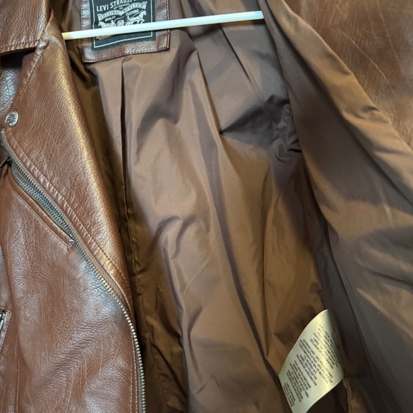 Brown Levi Strauss Moto Jacket - Picture 4 of 6